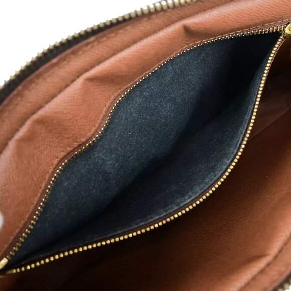 LOUIS VUITTON Marly Dragonne GM Clutch Hand Bag Monogram Brown - Picture 12 of 16